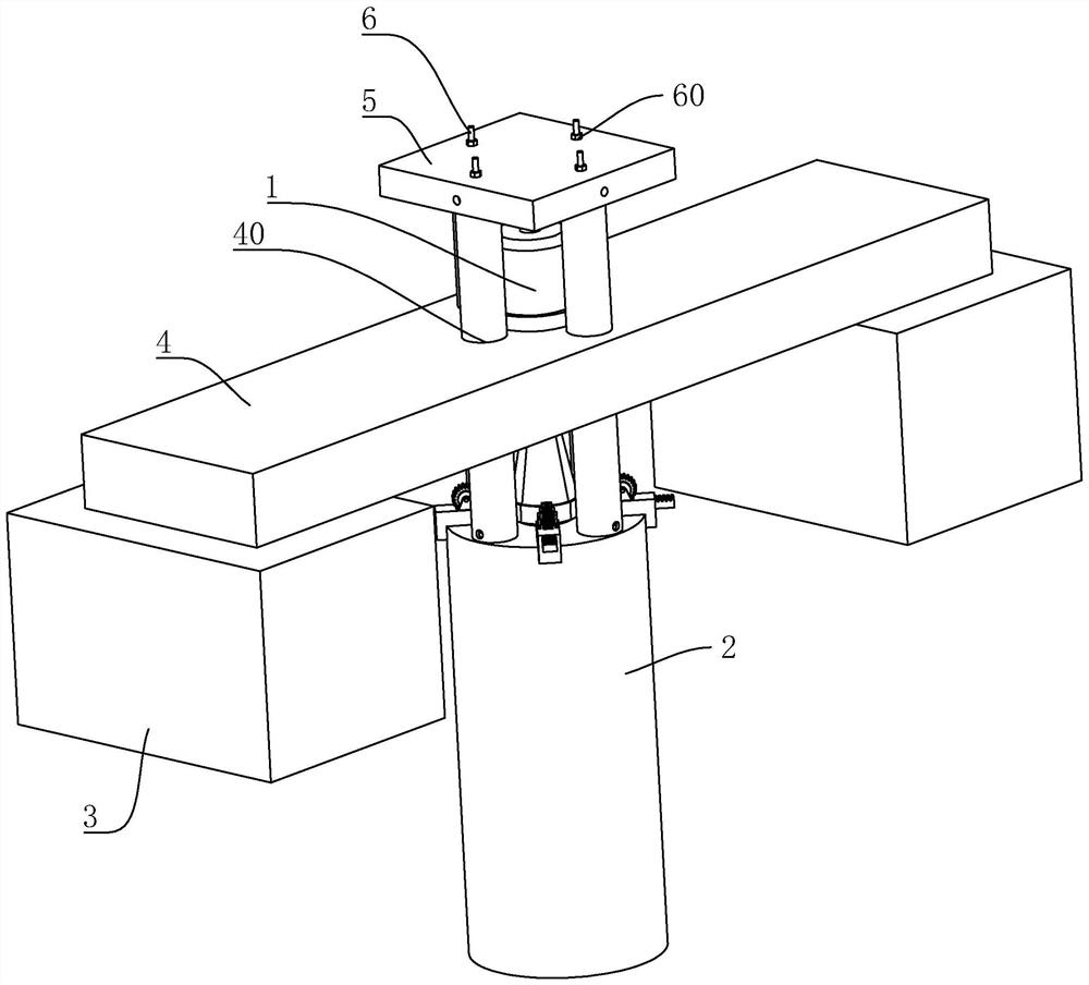 Counter-force device for pile foundation uplift static load test