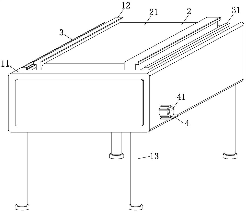 Automatic moving and lifting type workbench for intelligent machining machine tool