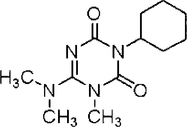 Weeding combination containing hexazinone