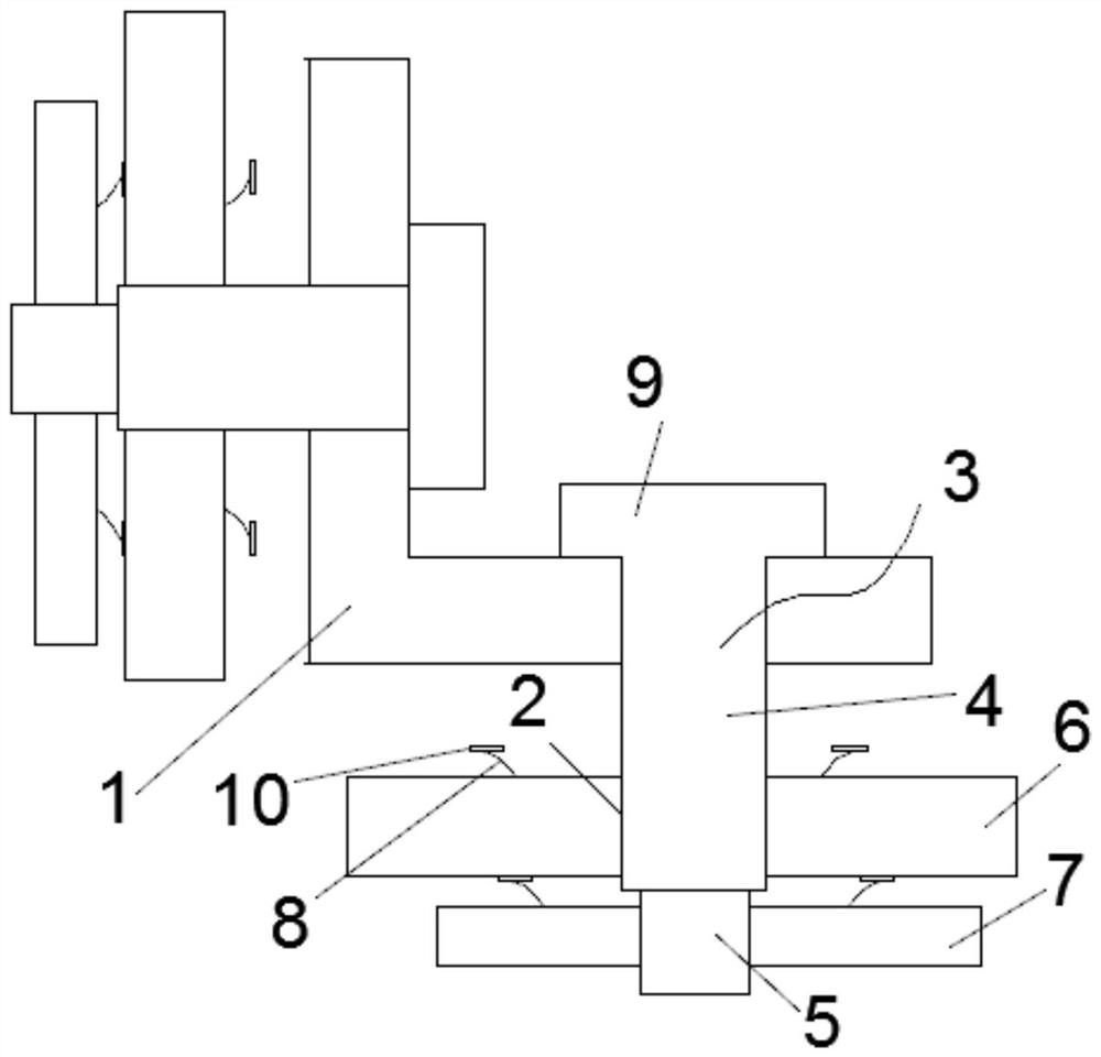 Automobile component fastening and connecting device