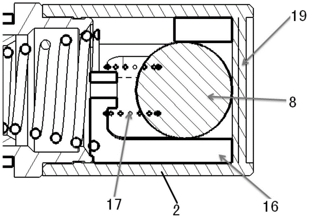 A solenoid valve structure of a camshaft timing angle adjustment device