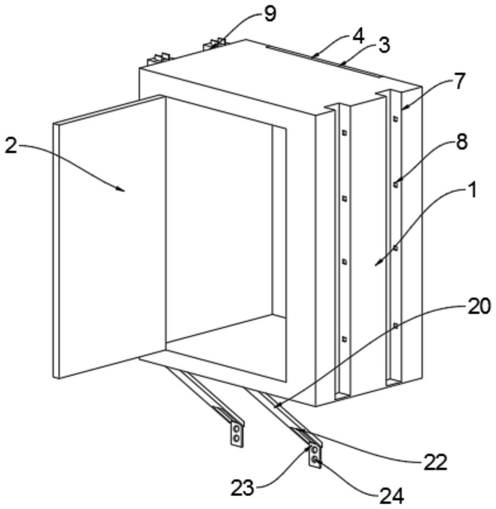 Aluminum decorative cabinet convenient to install