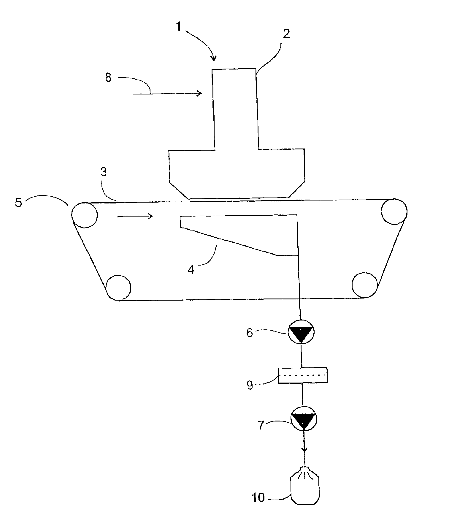 Plant for removing fines from fiber fluff