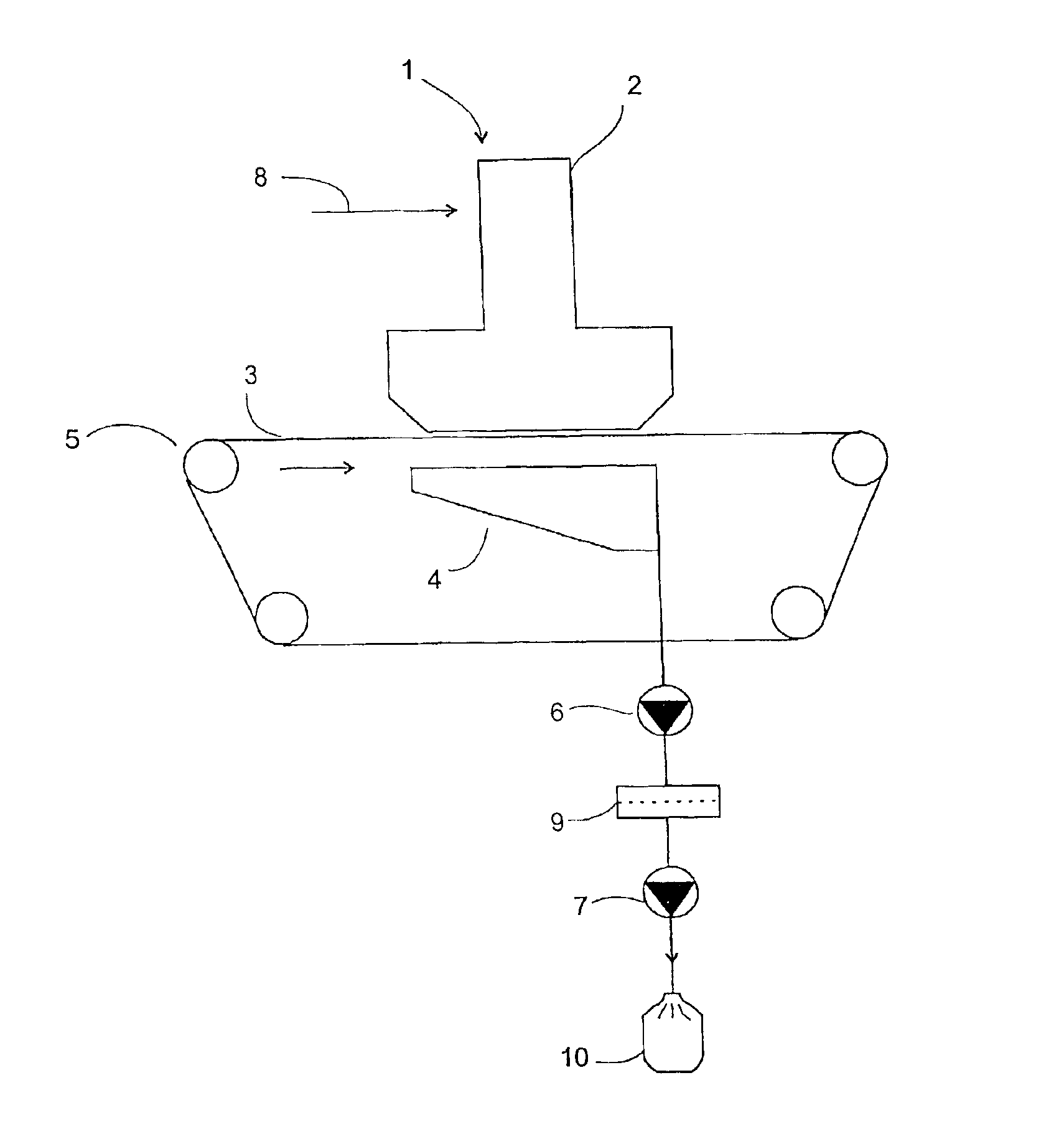 Plant for removing fines from fiber fluff