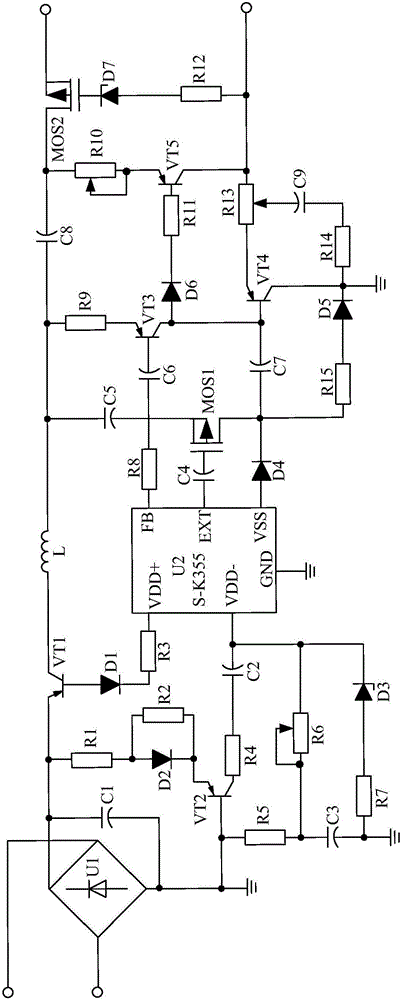 Power supply for human face detection system