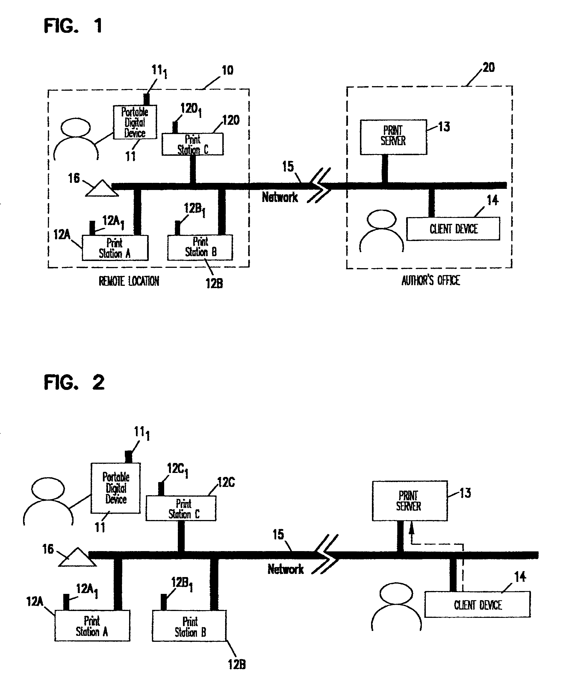 System and method of selectively Printing at remote printers via portable digital device