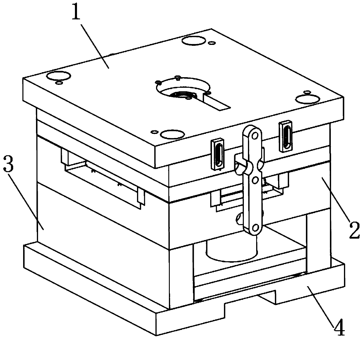 Injection mold facilitating inner mold core discharge and using method thereof