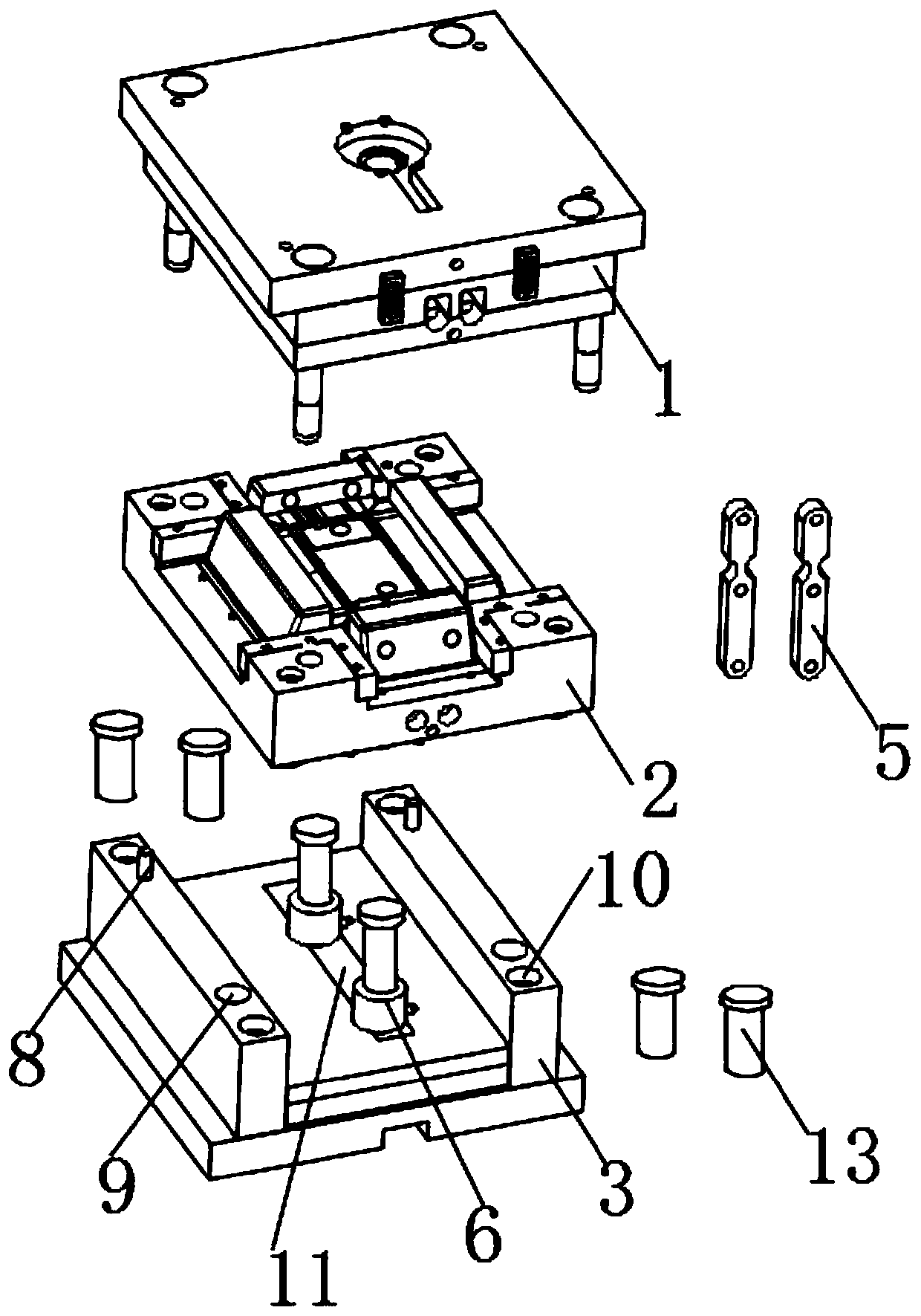 Injection mold facilitating inner mold core discharge and using method thereof