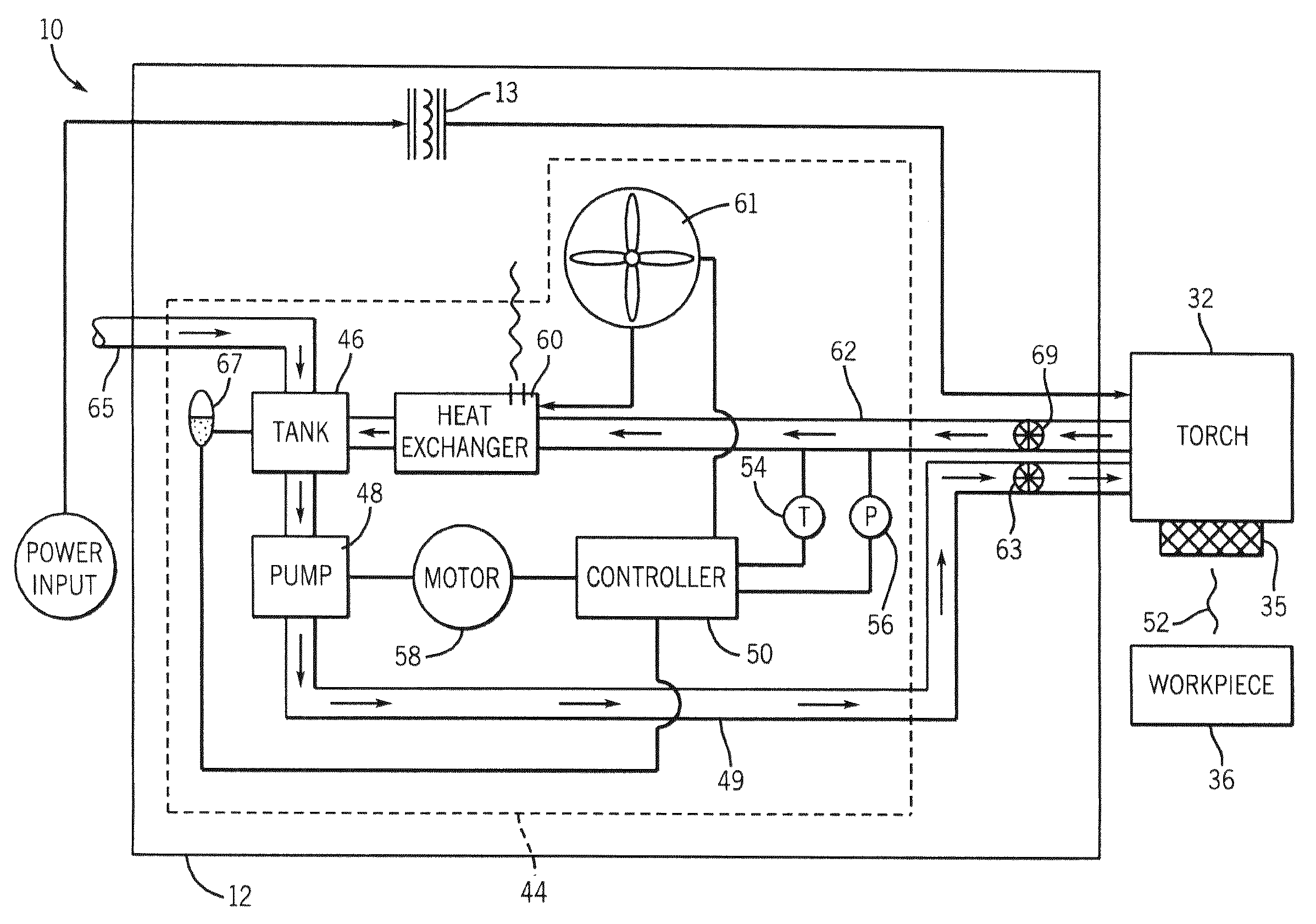 Method and apparatus to adaptively cool a welding-type system