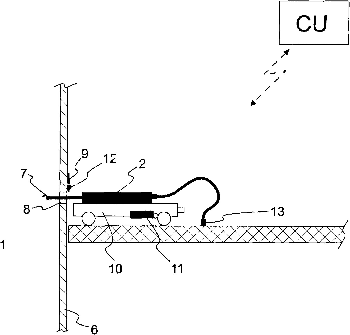 Handling device for liquor guns of a recovery boiler plant, a recovery boiler plant, and a method in a recovery boiler