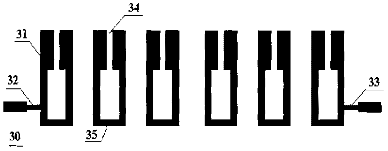 Micro-strip resonator with comb-shaped structure and filter thereof