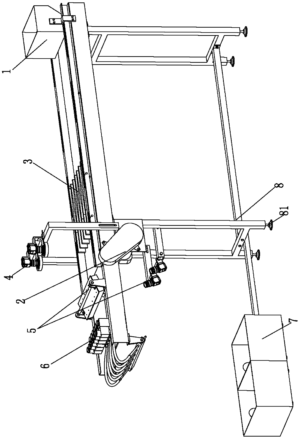 Capsule defect shot blasting full-inspection device