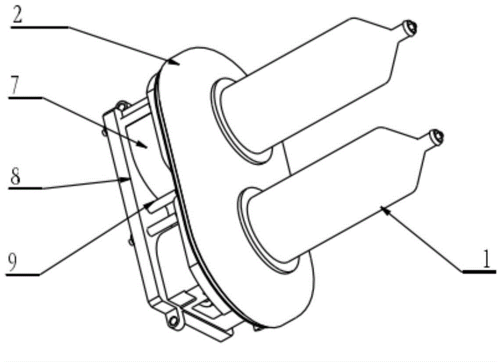 Direct-inserting type high-pressure injector needle cylinder mounting device and method