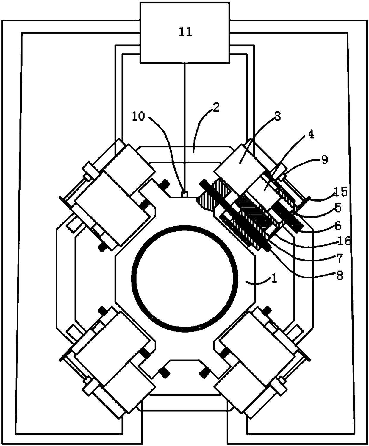 Self-adaptive equal-stiffness dynamic vibration absorber for pipeline