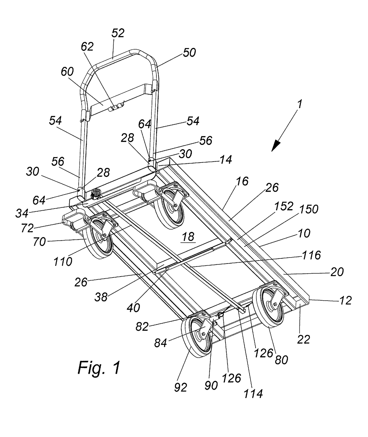 Swivelable and unidirectional platform truck