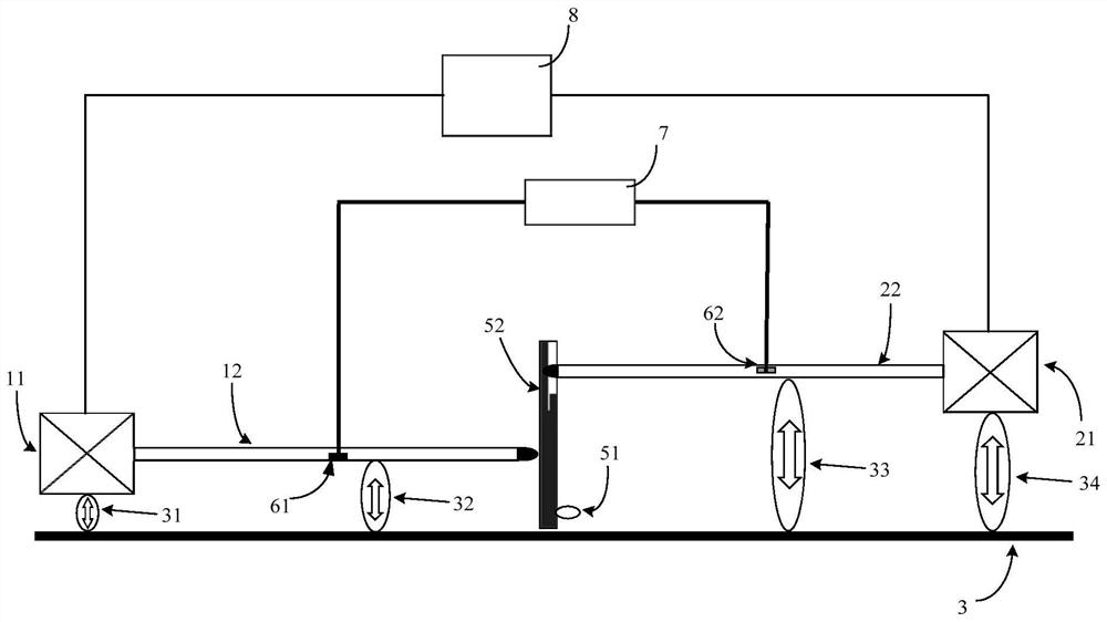 Non-coaxial bidirectional synchronous compression loading device and method thereof