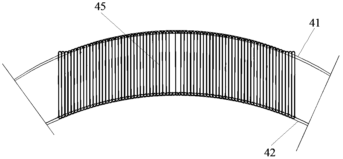 Closed steel bar framework of thick-roof arch structure and optimization method