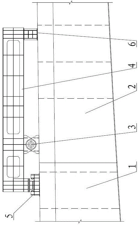 Method for welding and connecting circular seam on over-sized spanning variable cross-section continuous steel box beam bridge