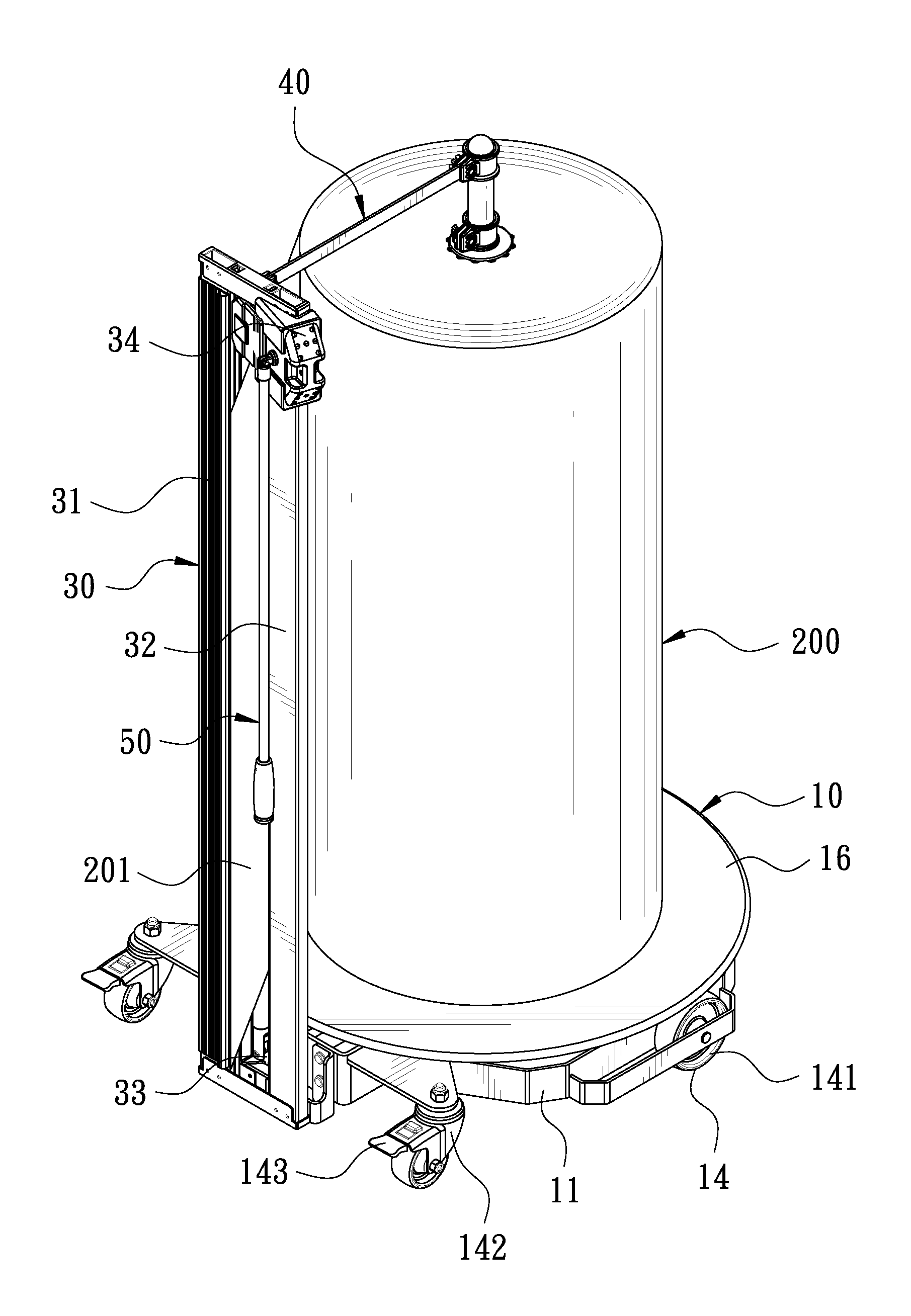 Vertical packaging wrap cutter