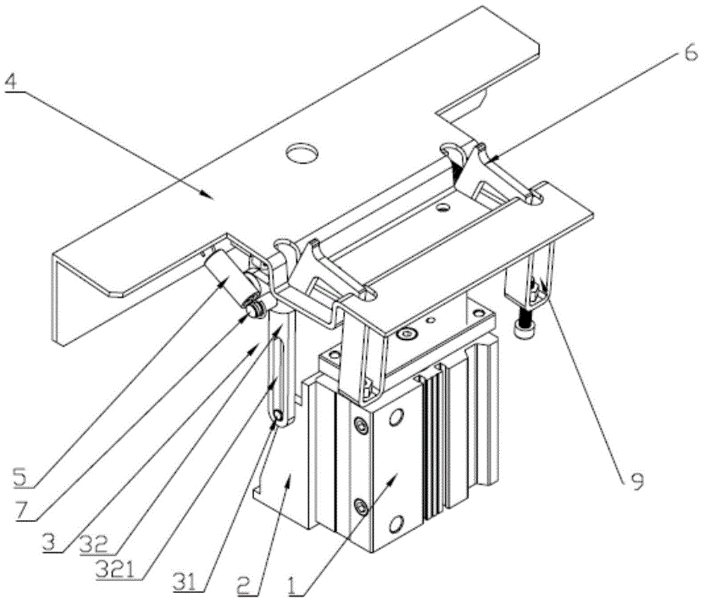 Automatic feeding and discharging device of type rolling machine