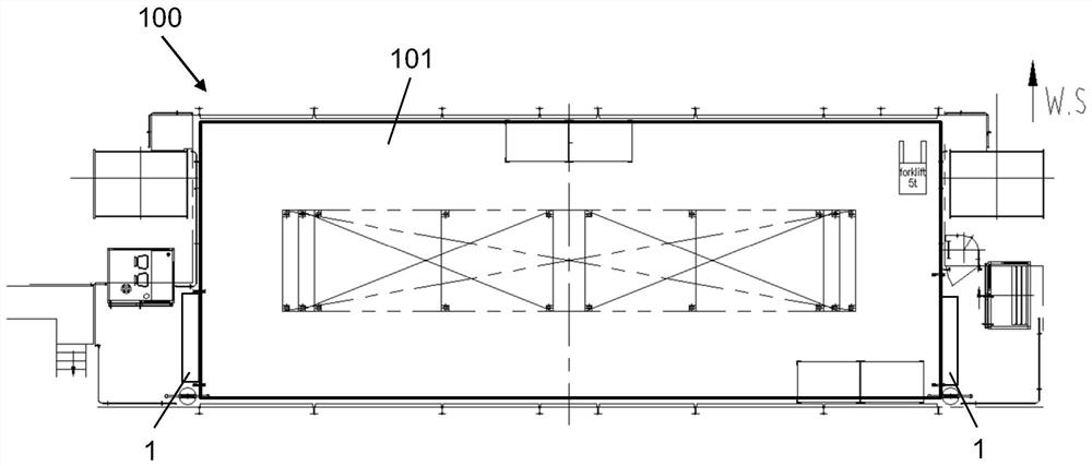 A transfer platform with a safety control system and its operating method