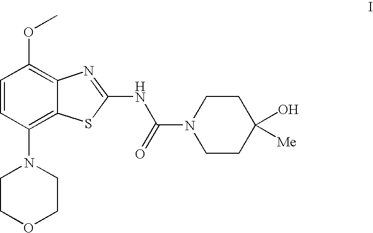 4-hydroxy-4-methyl-piperidine-1-carboxylic acid (4-methoxy-7-morpholin-4-yl-benzothiazol-2-yl)-amide