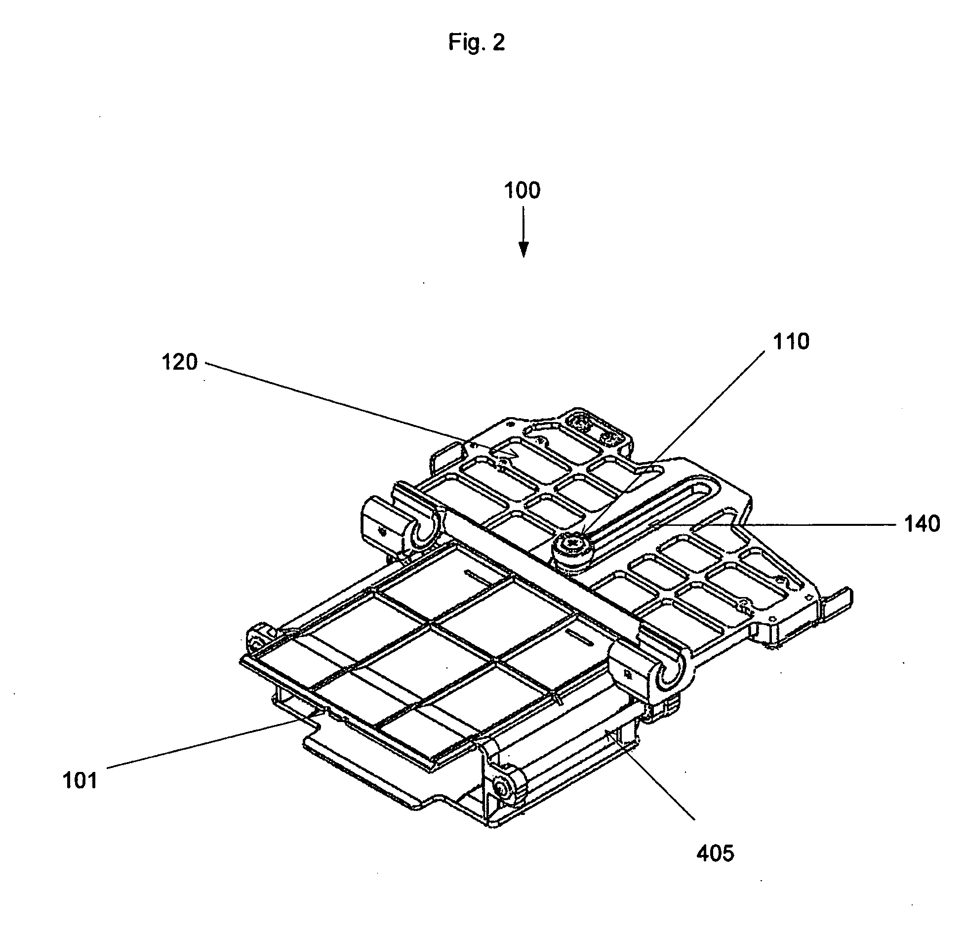 Static cam control of data tape transfer