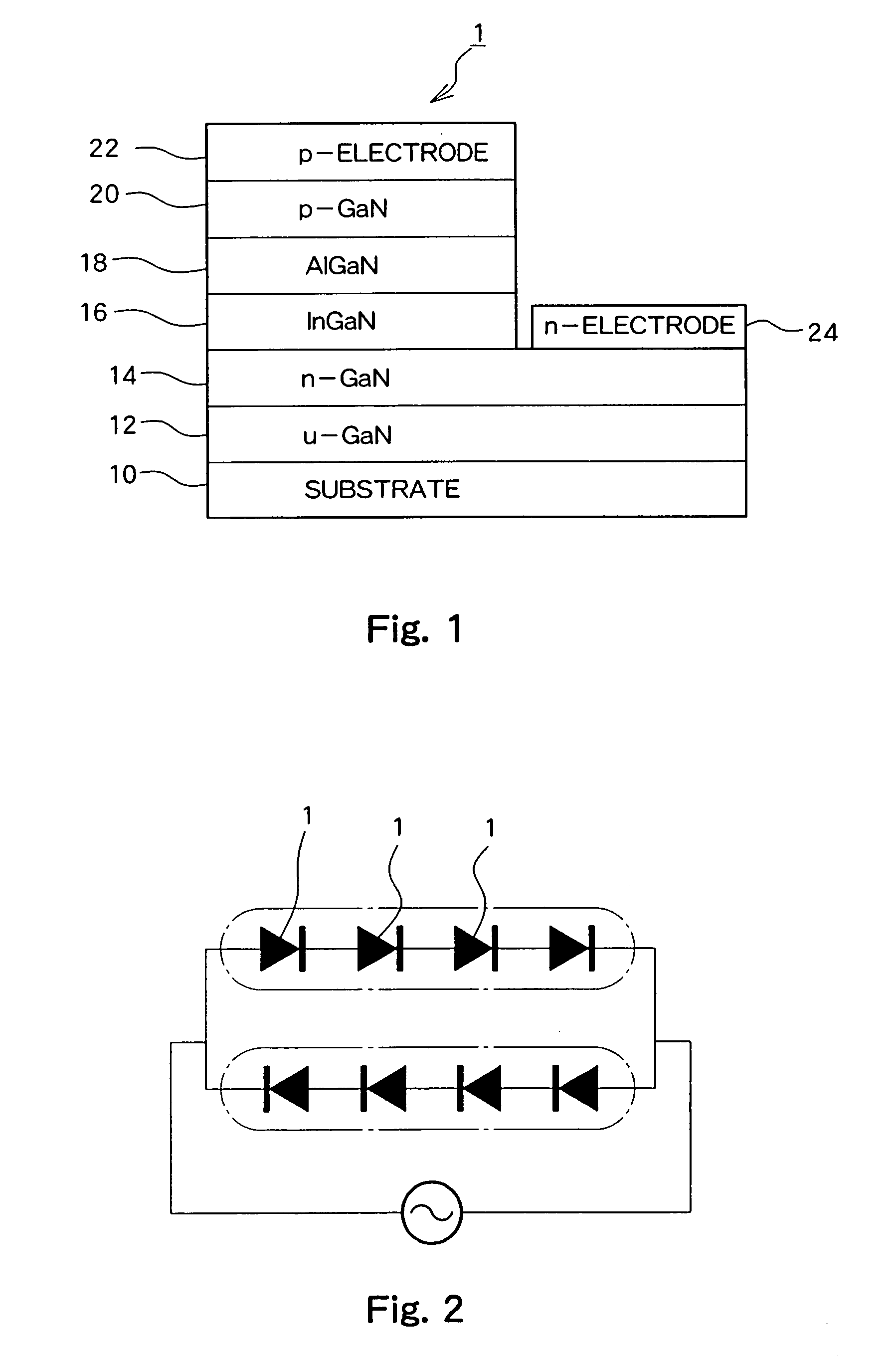 Light-emitting device having light-emitting elements