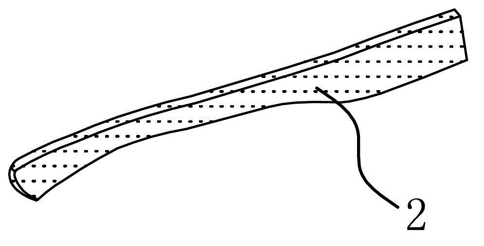 Surface treatment method of glasses leg