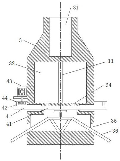 Quantitative feeding device for plastic tableware production