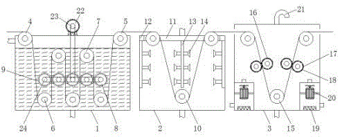 Special high-efficiency steel strip cleaning device