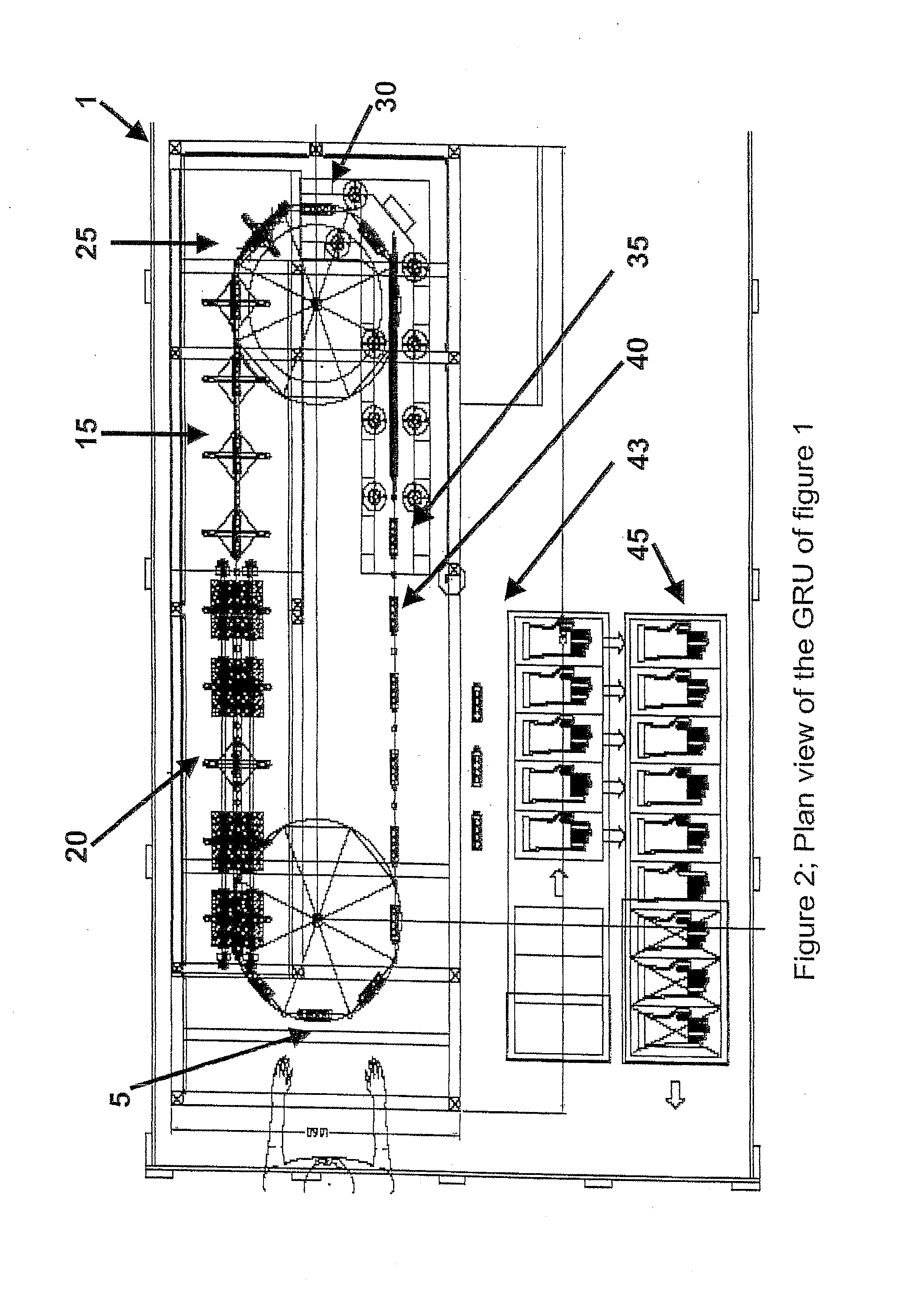 System for the processing of reusable gloves