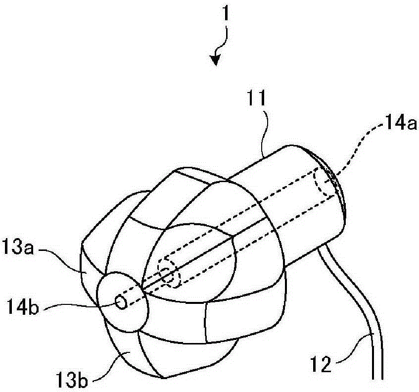 Ultrasonic probe and ultrasonic diagnostic device