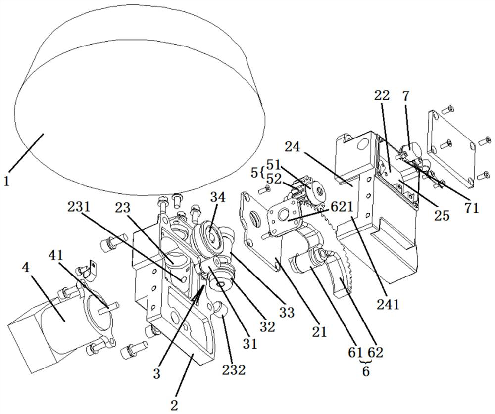 Aviation landing lamp folding and unfolding adjustment driving device and application