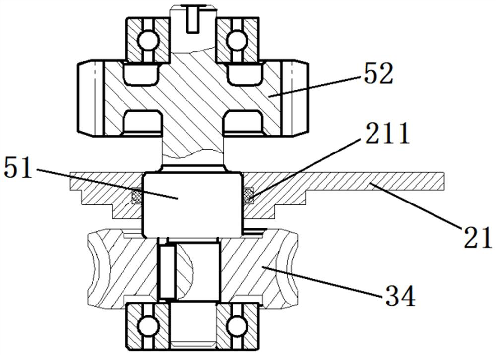 Aviation landing lamp folding and unfolding adjustment driving device and application