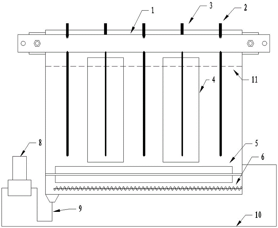 Paddle telescopic stirring type slurry electrolyzer