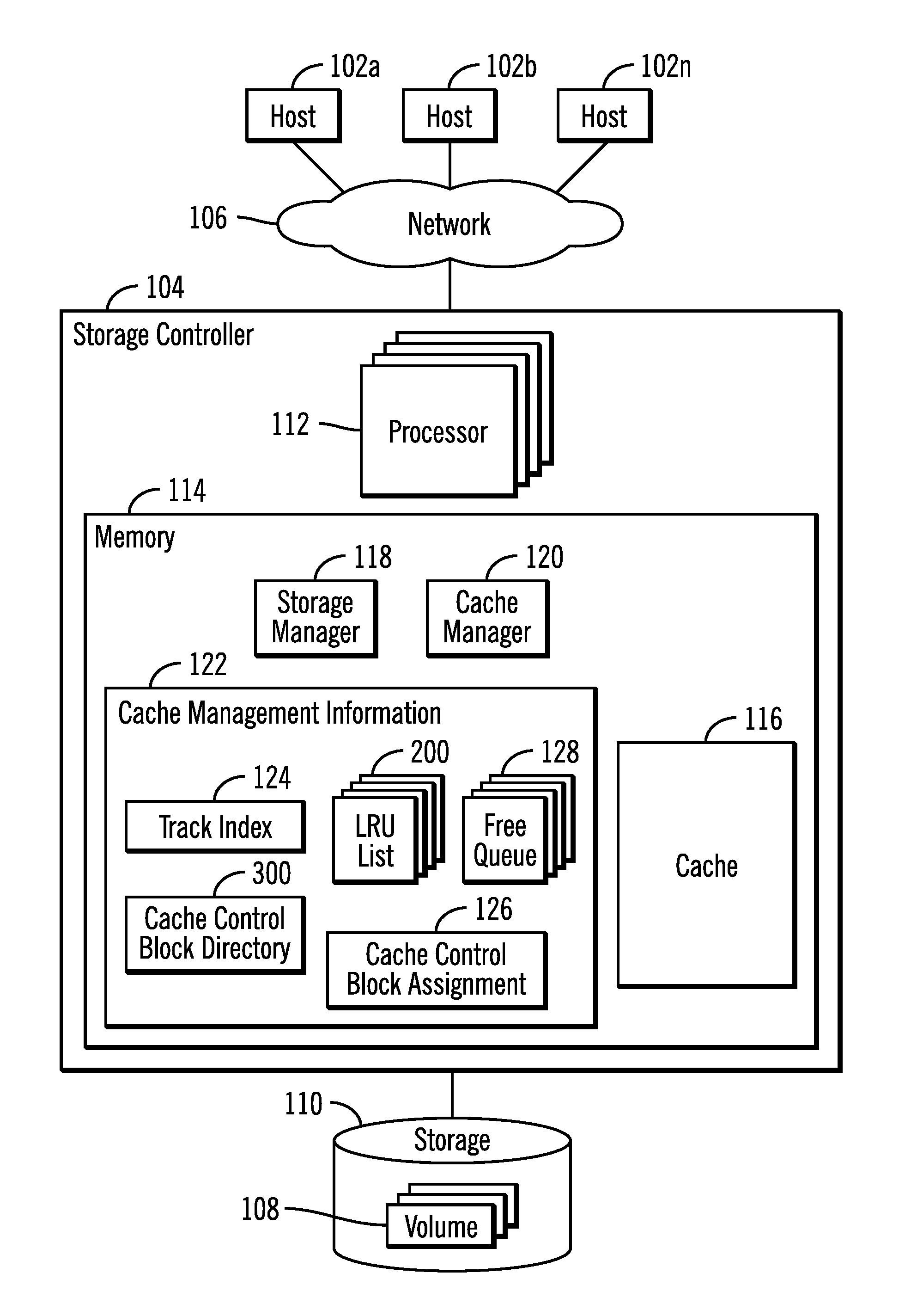 Assigning cache control blocks and cache lists to multiple processors to cache and demote tracks in a storage system