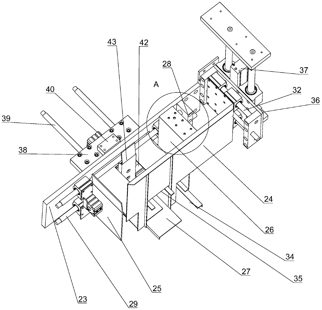 Automatic arranging device for packaging bags