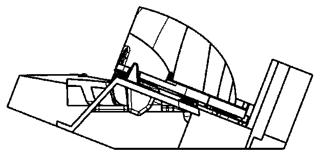 Combined lens composed of lens and reflecting mirror, and automobile lamp module for combined lens