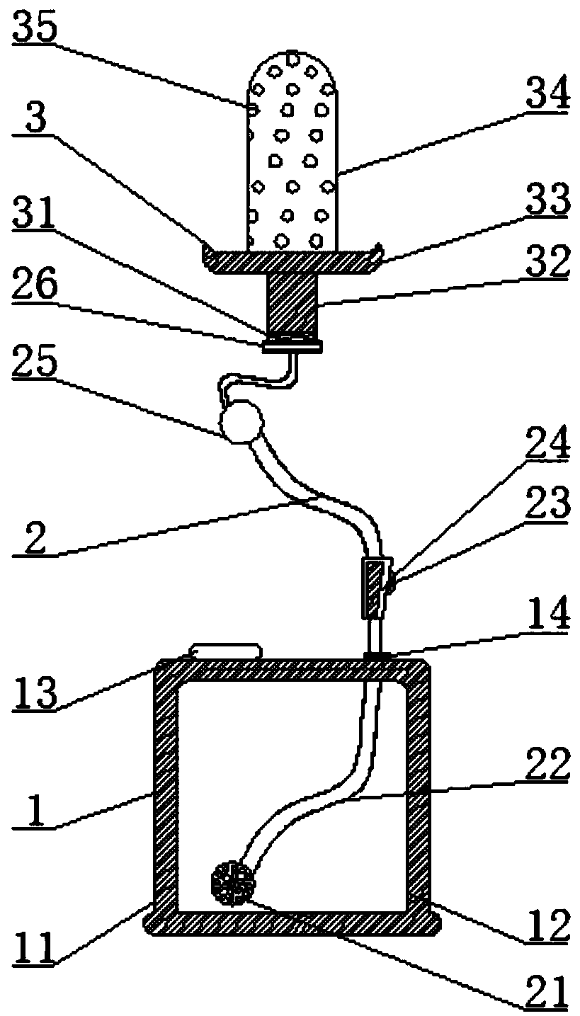 Portable cleaning medicine feeder for anorectum