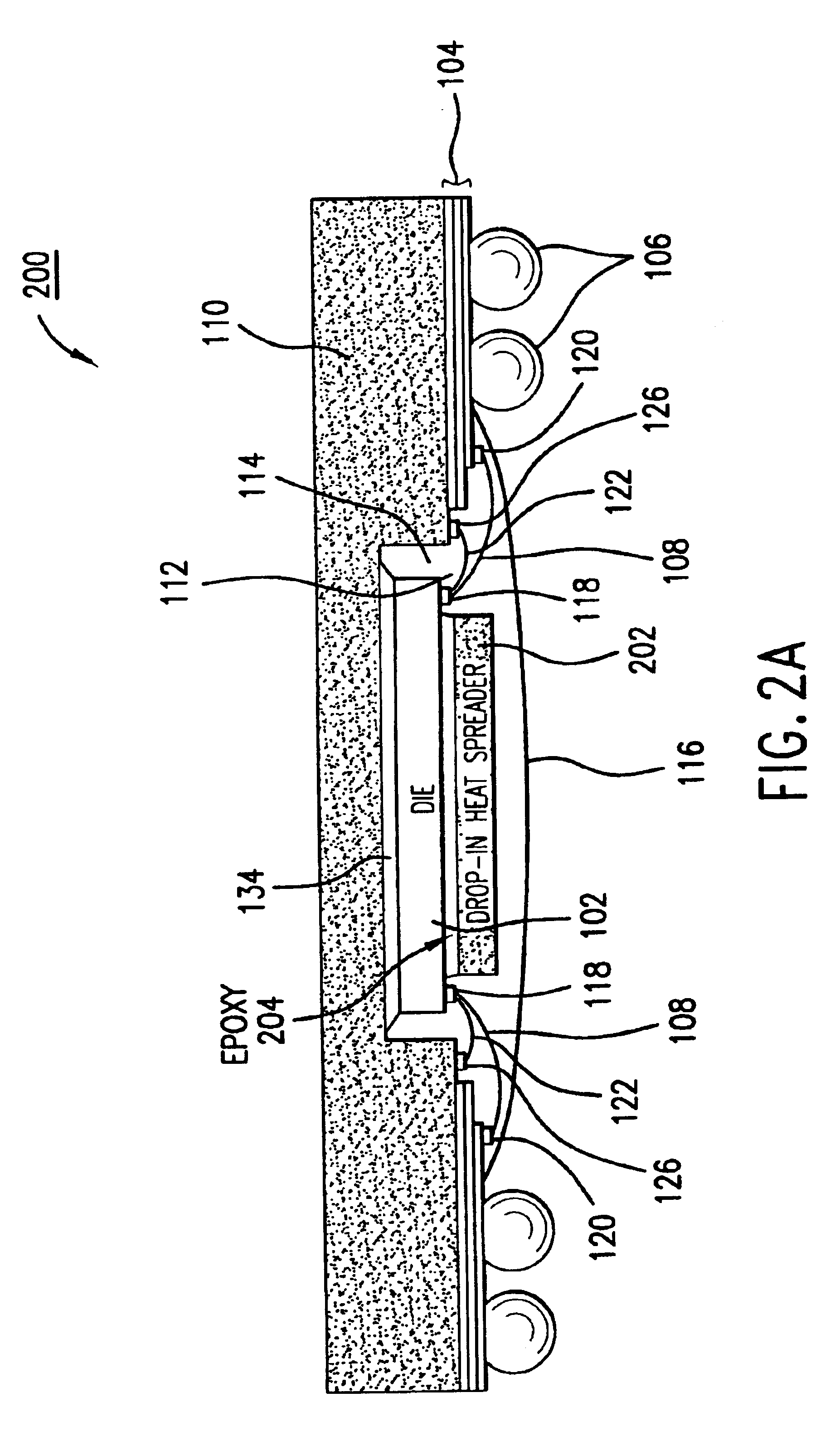 Die-down ball grid array package with die-attached heat spreader and method for making the same