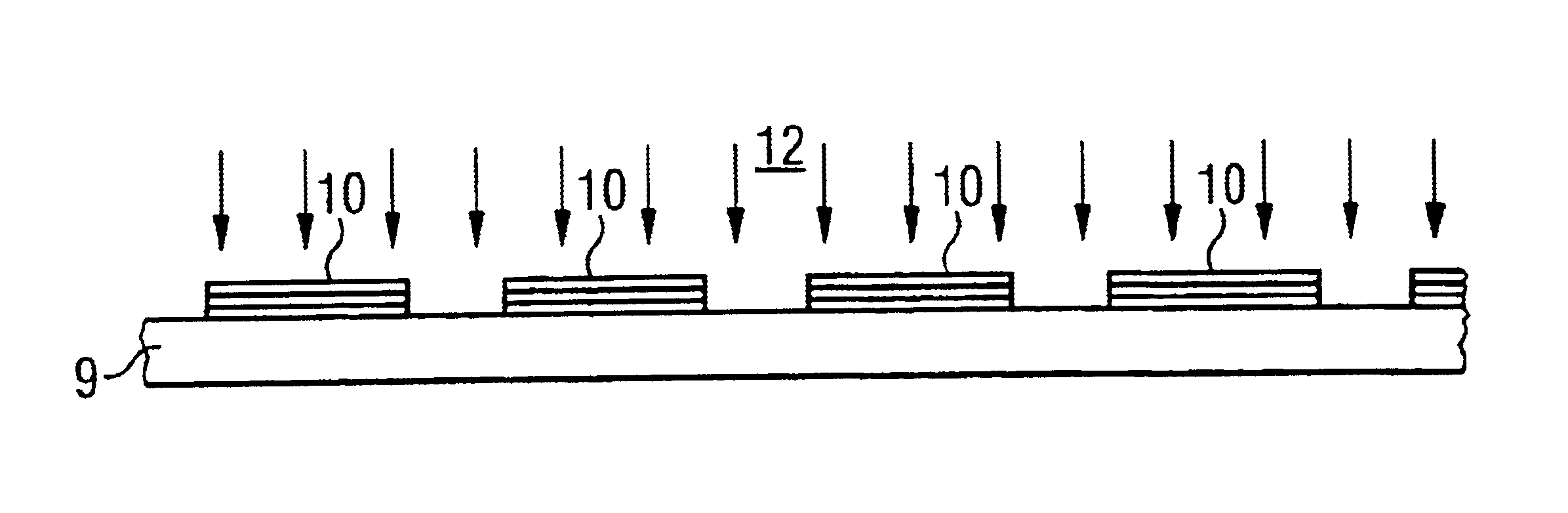 Method of production of a patterned semiconductor layer