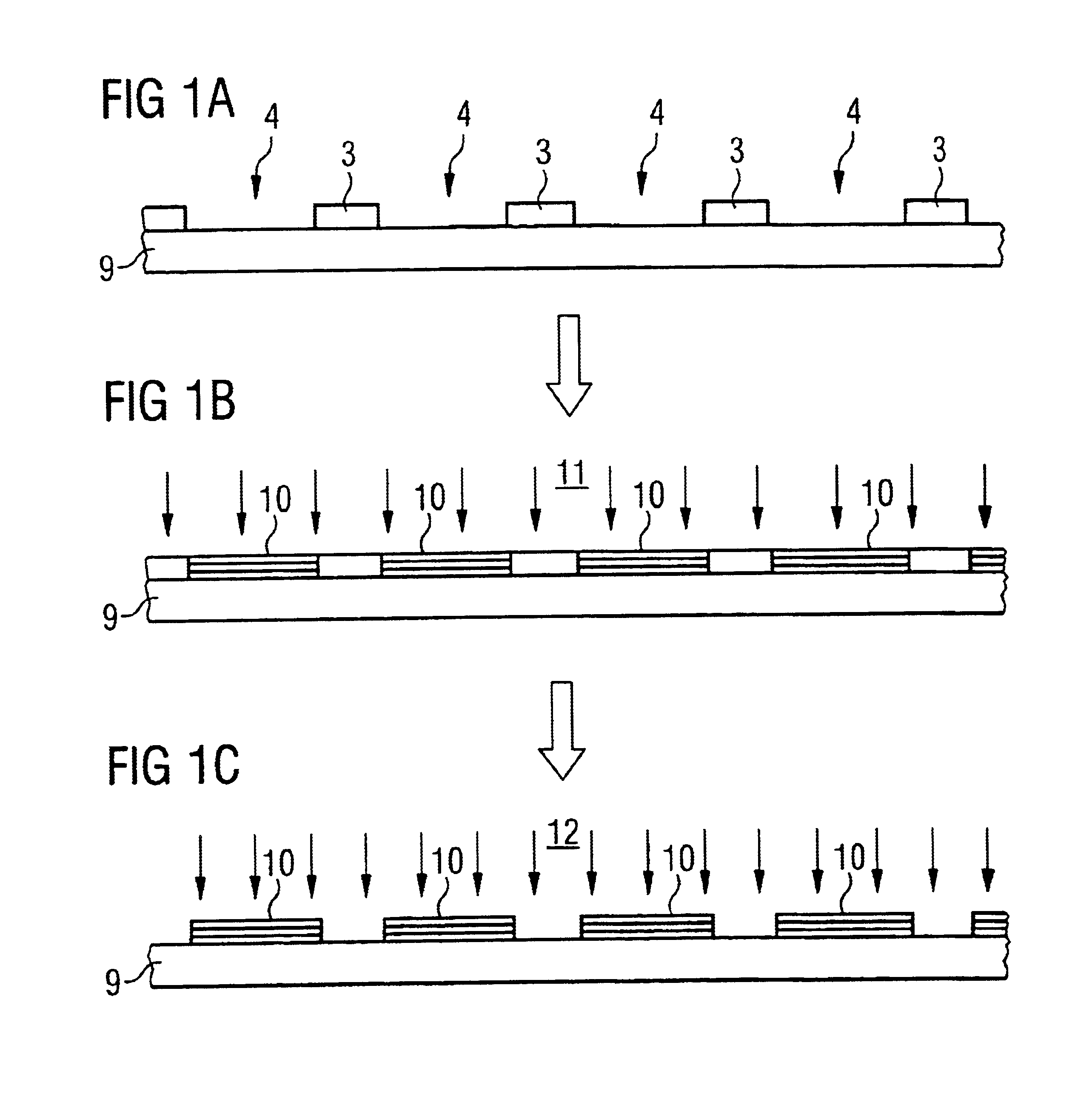 Method of production of a patterned semiconductor layer