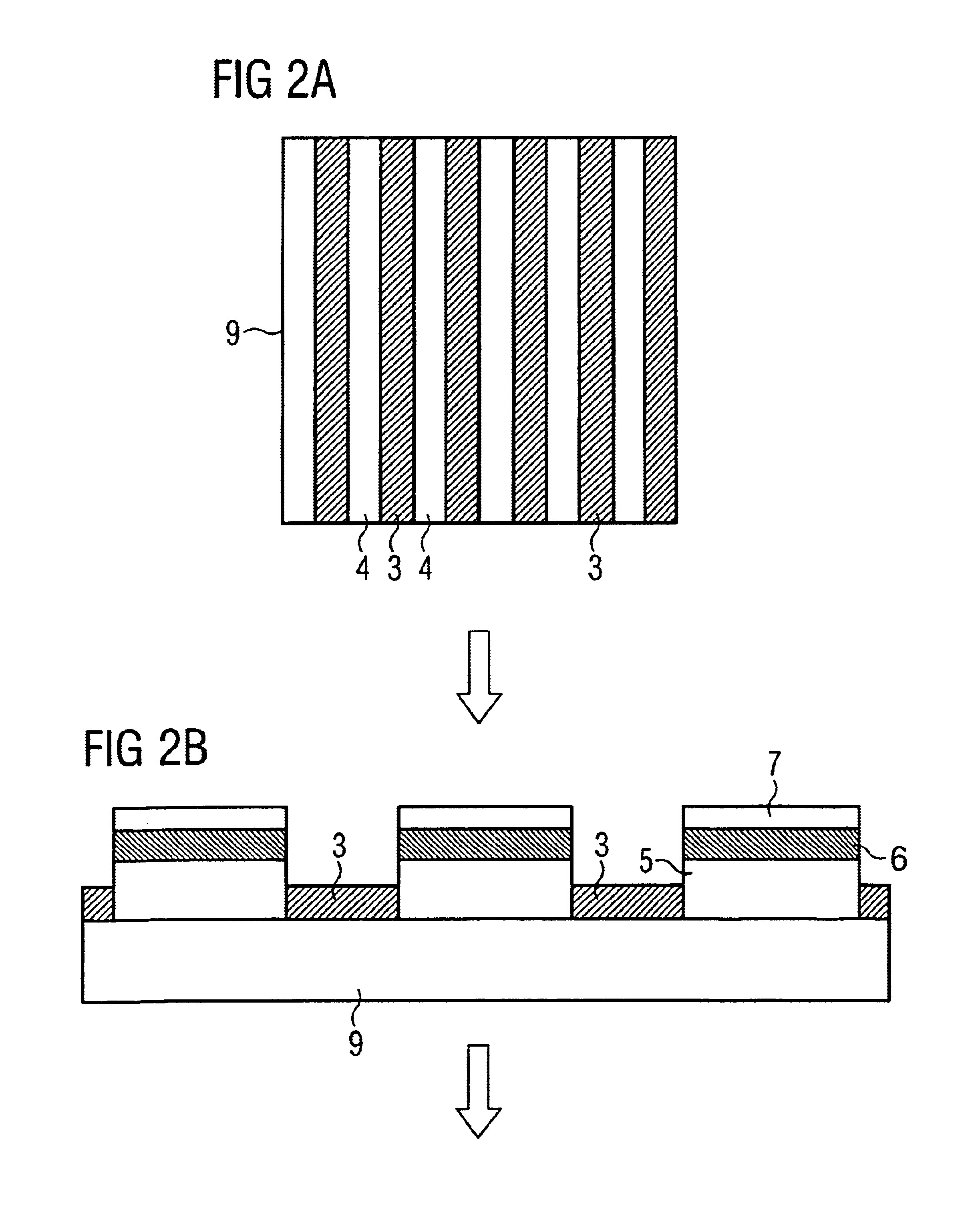 Method of production of a patterned semiconductor layer