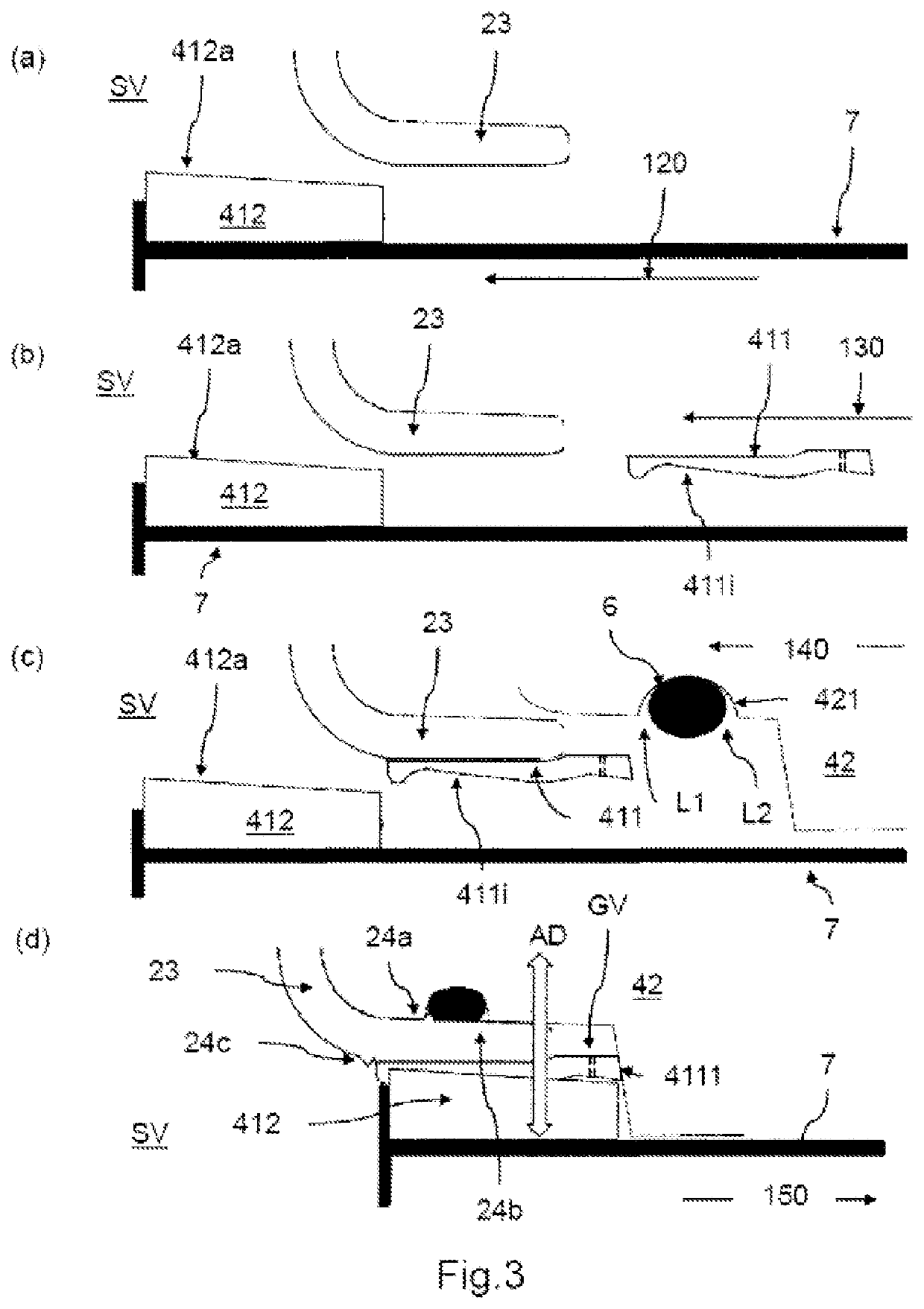 Self-sealing valve connection for pressure vessels