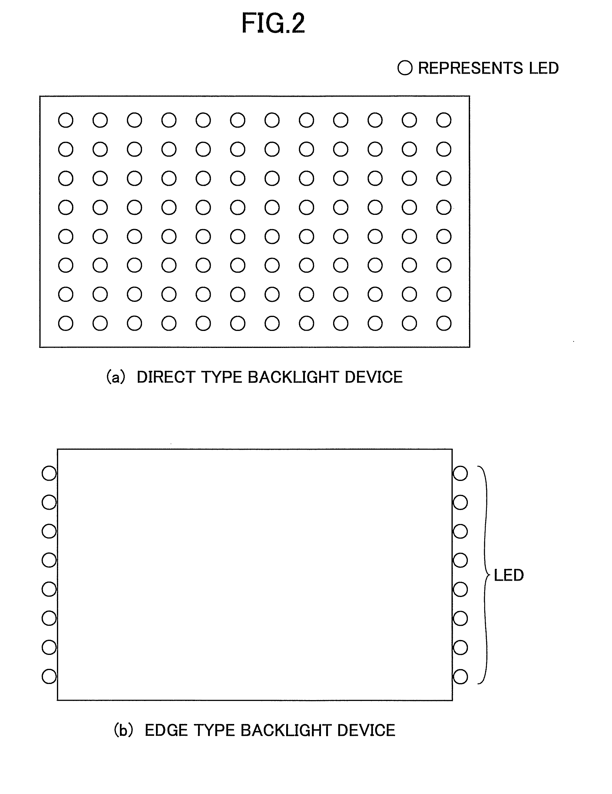 Backlight device, and liquid crystal display using the same