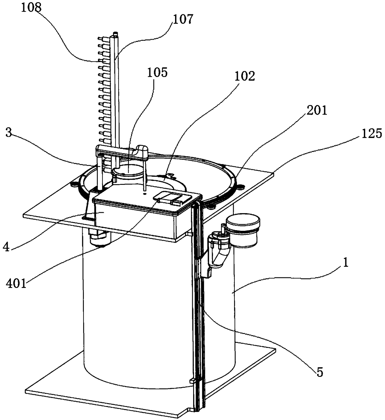 Intelligent storing and taking system for biological samples