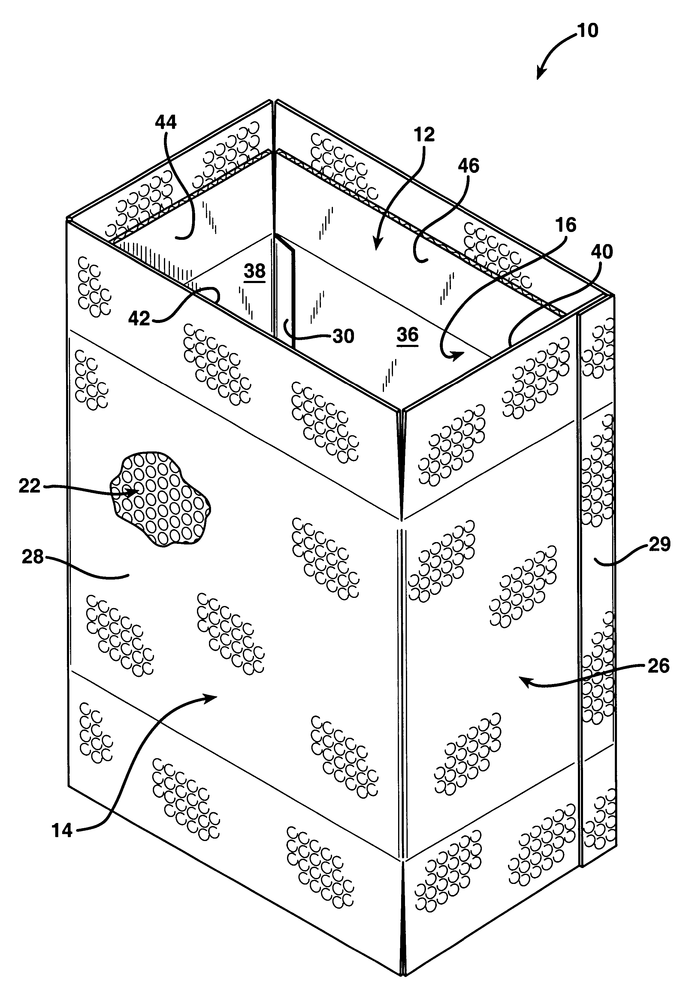 Packing system for perishable goods