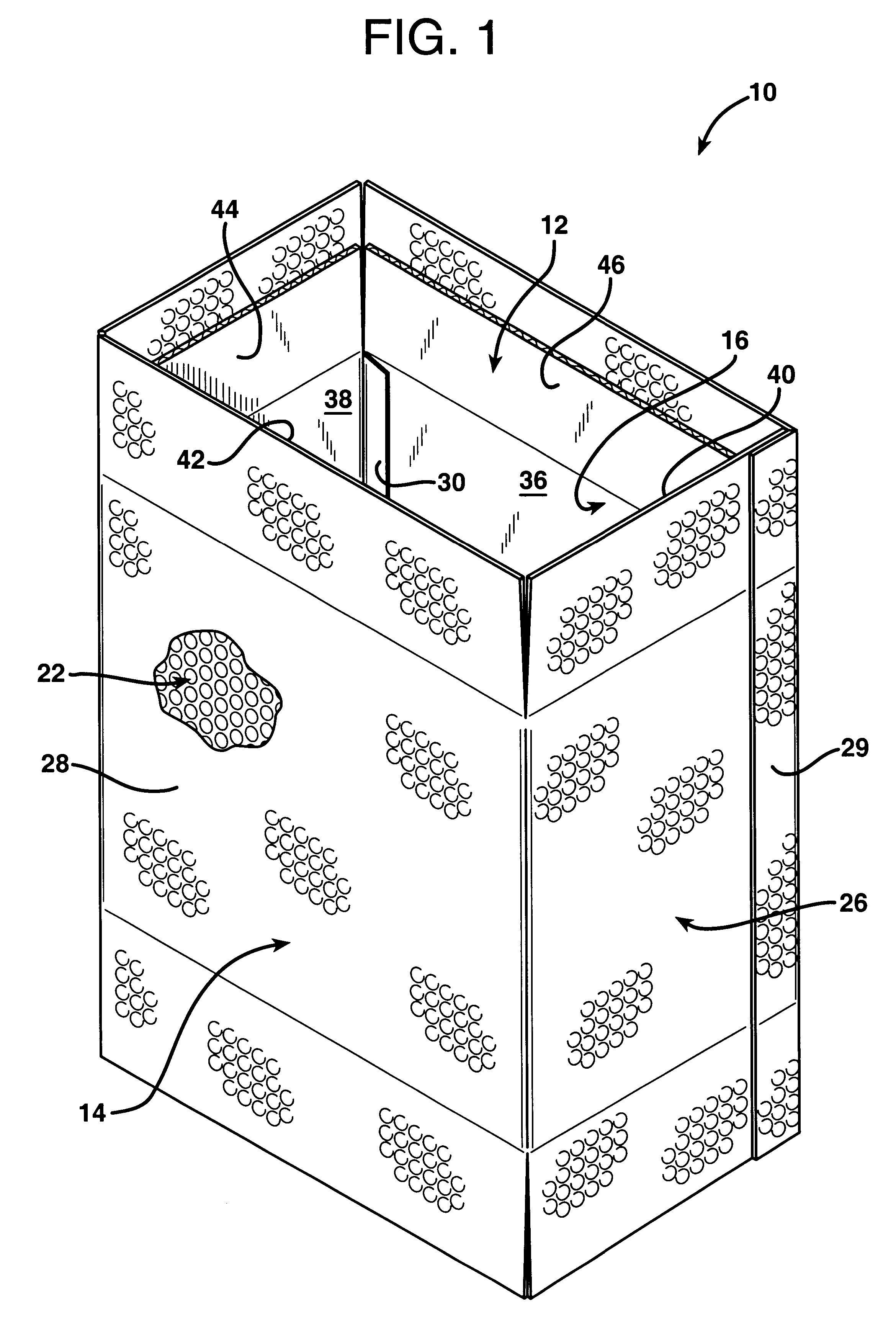 Packing system for perishable goods