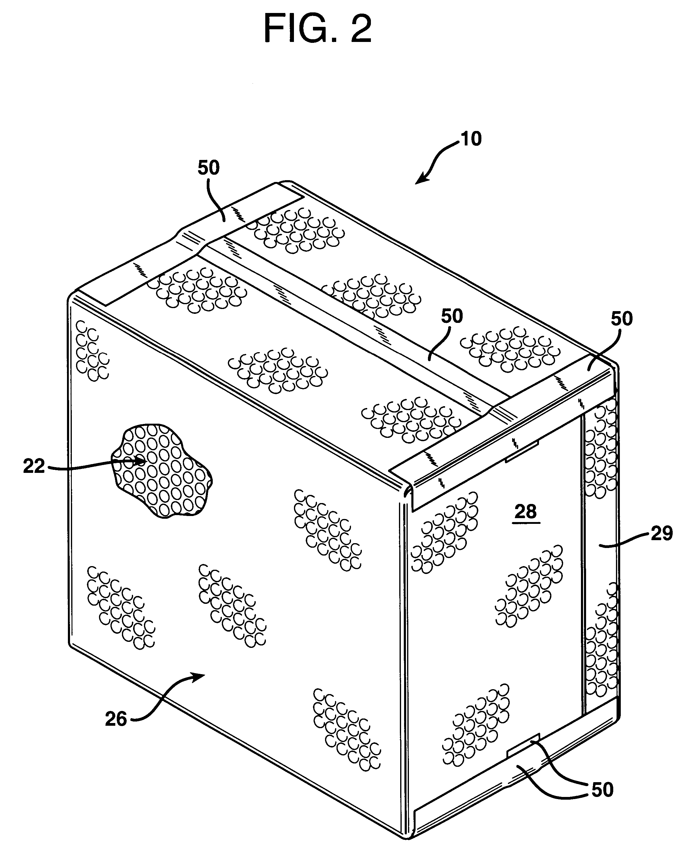 Packing system for perishable goods